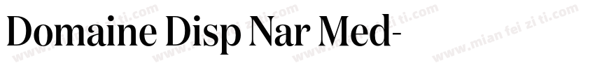 Domaine Disp Nar Med字体转换